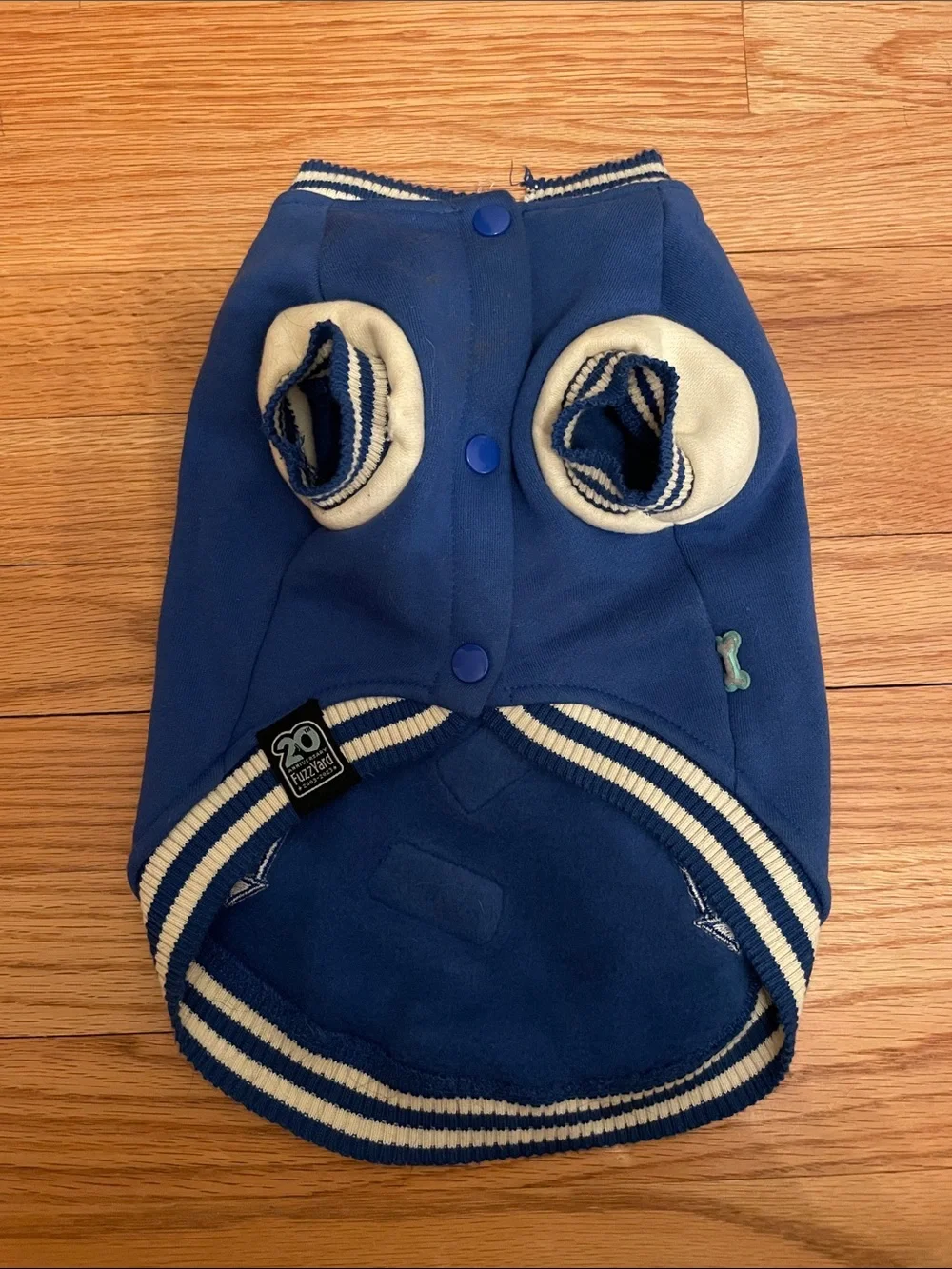 Dog Letterman Jacket with Patches by FuzzYard